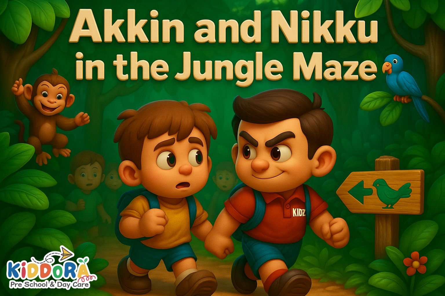 Akkin and Nikku in the Jungle Maze