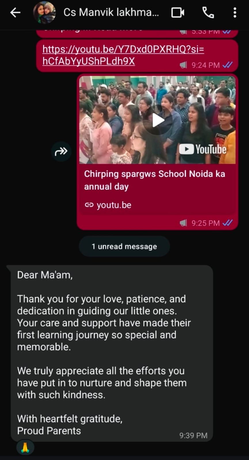 Parent Feedback